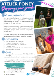 Stage d'équitation enfant proche de Grenoble dans le Grésivaudan